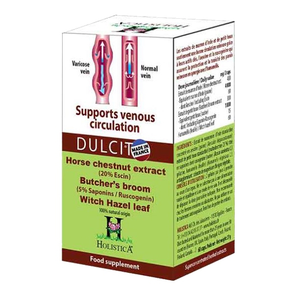 Viên uống DULCIT hỗ trợ điều trị giãn tĩnh mạch chân